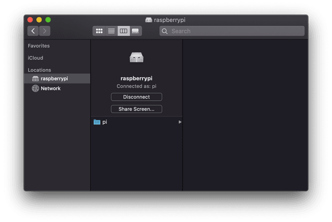 Raspberry Pi fully integrated in macOS Finder
